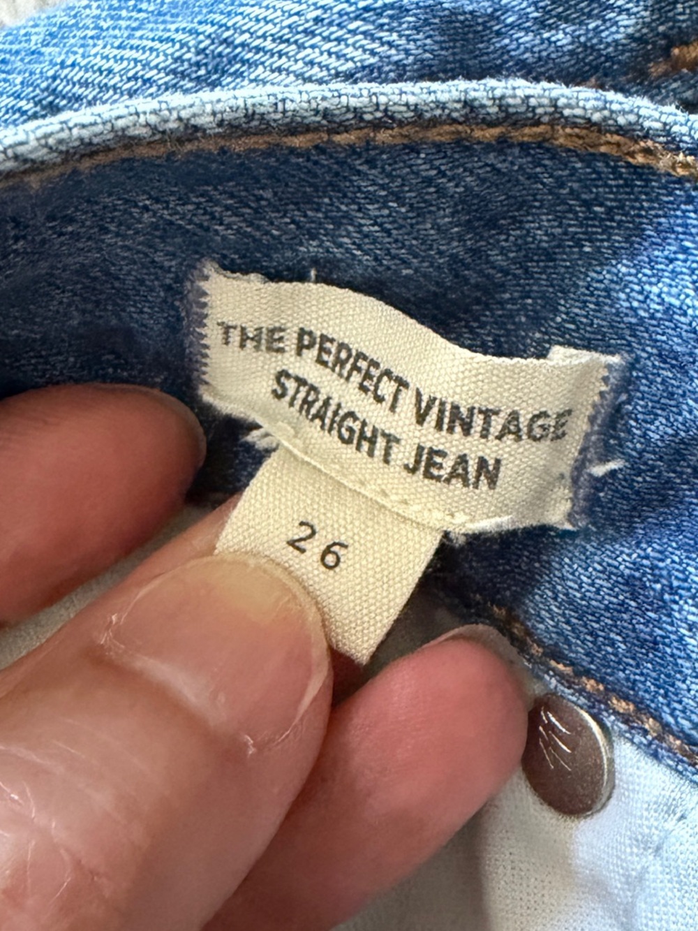 Madewell The Perfect Vintage Straight Jeans Sz 26 - Picture 8 of 11